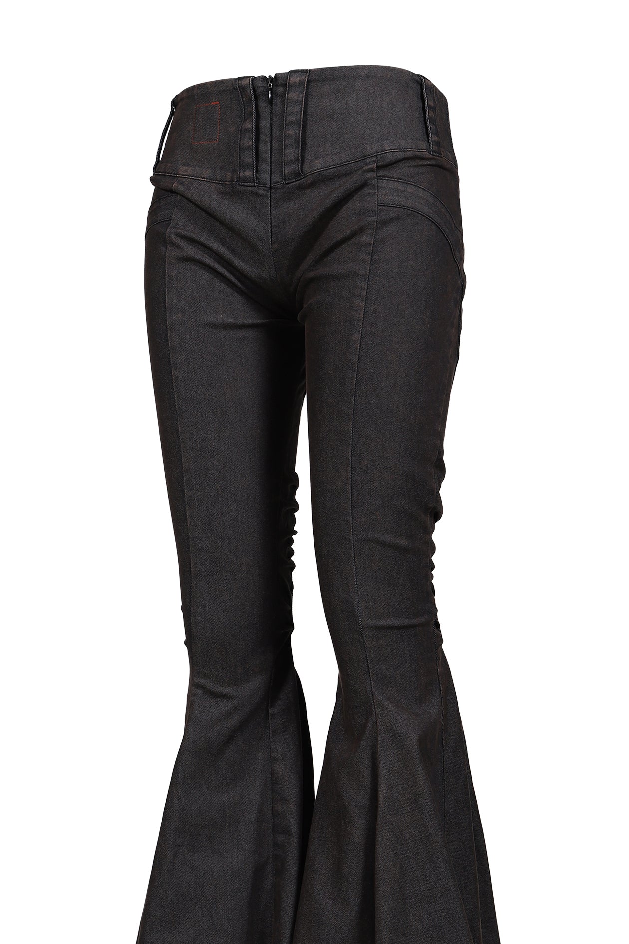 SLIT TAILBACK PANTS / RETRO BLK