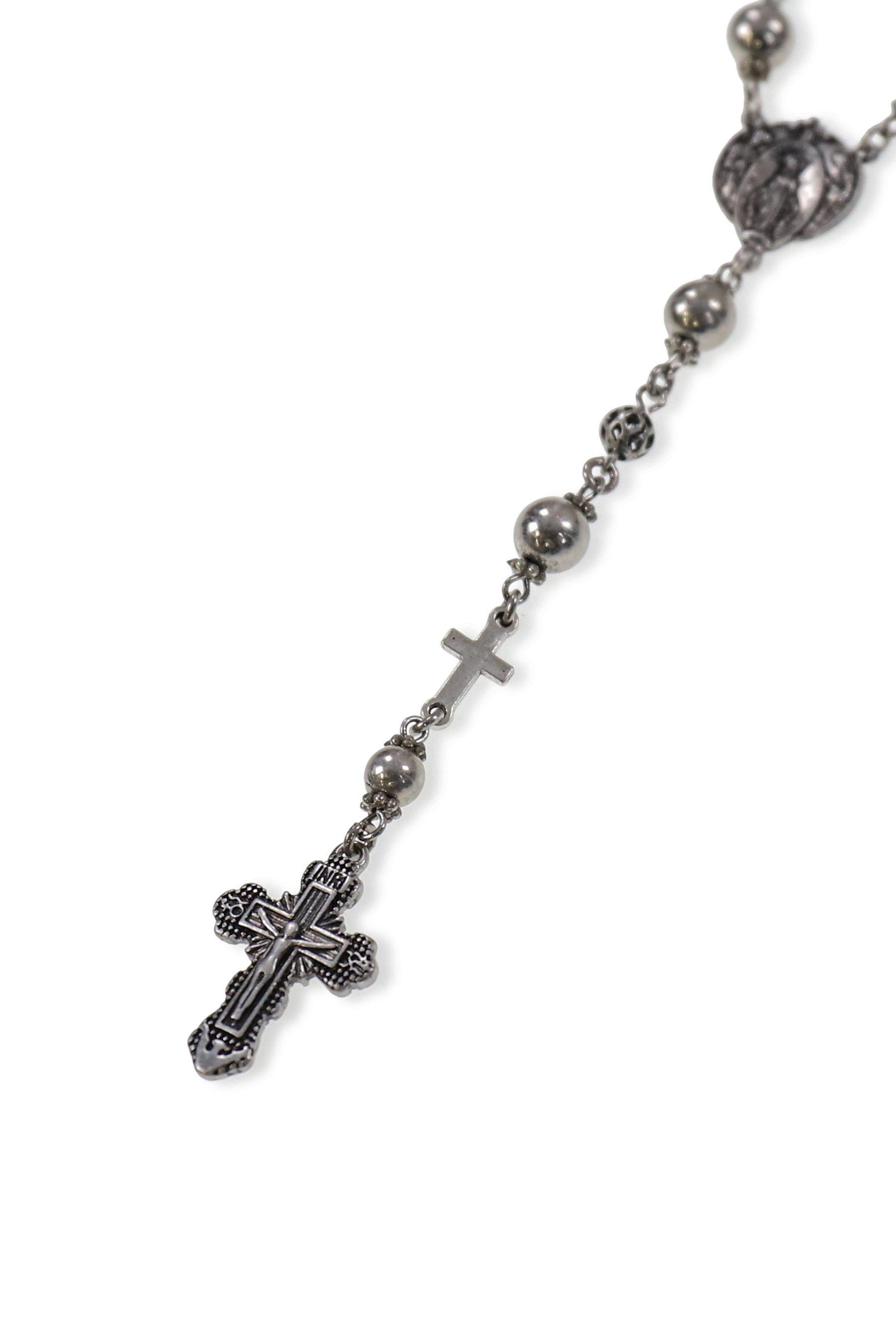 CROSS NECKLACE / BLK