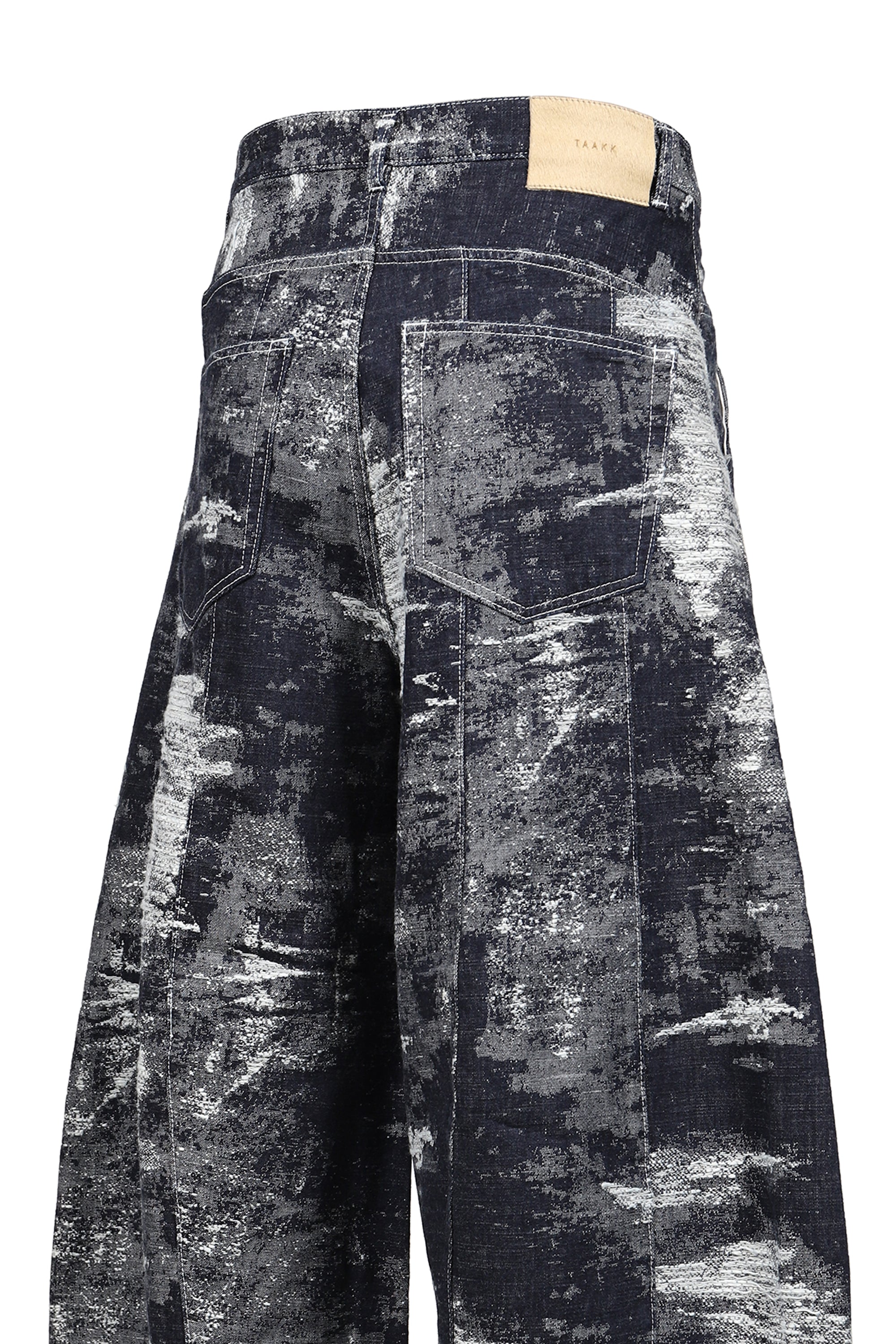 TAAKK タークFW26 DENIM CURVED PANTS / ONE WASH - NUBIAN ヌビアン