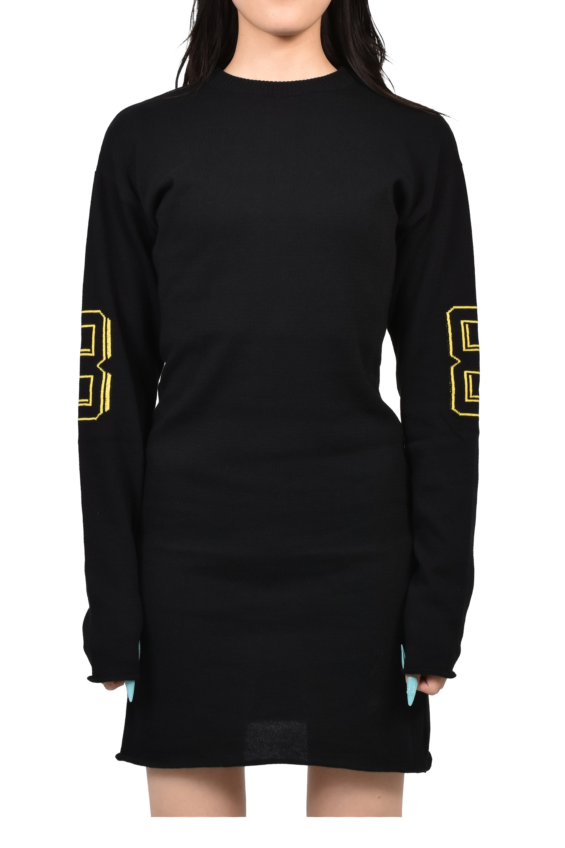JACQUARD TEAM MINIDRESS / BLK