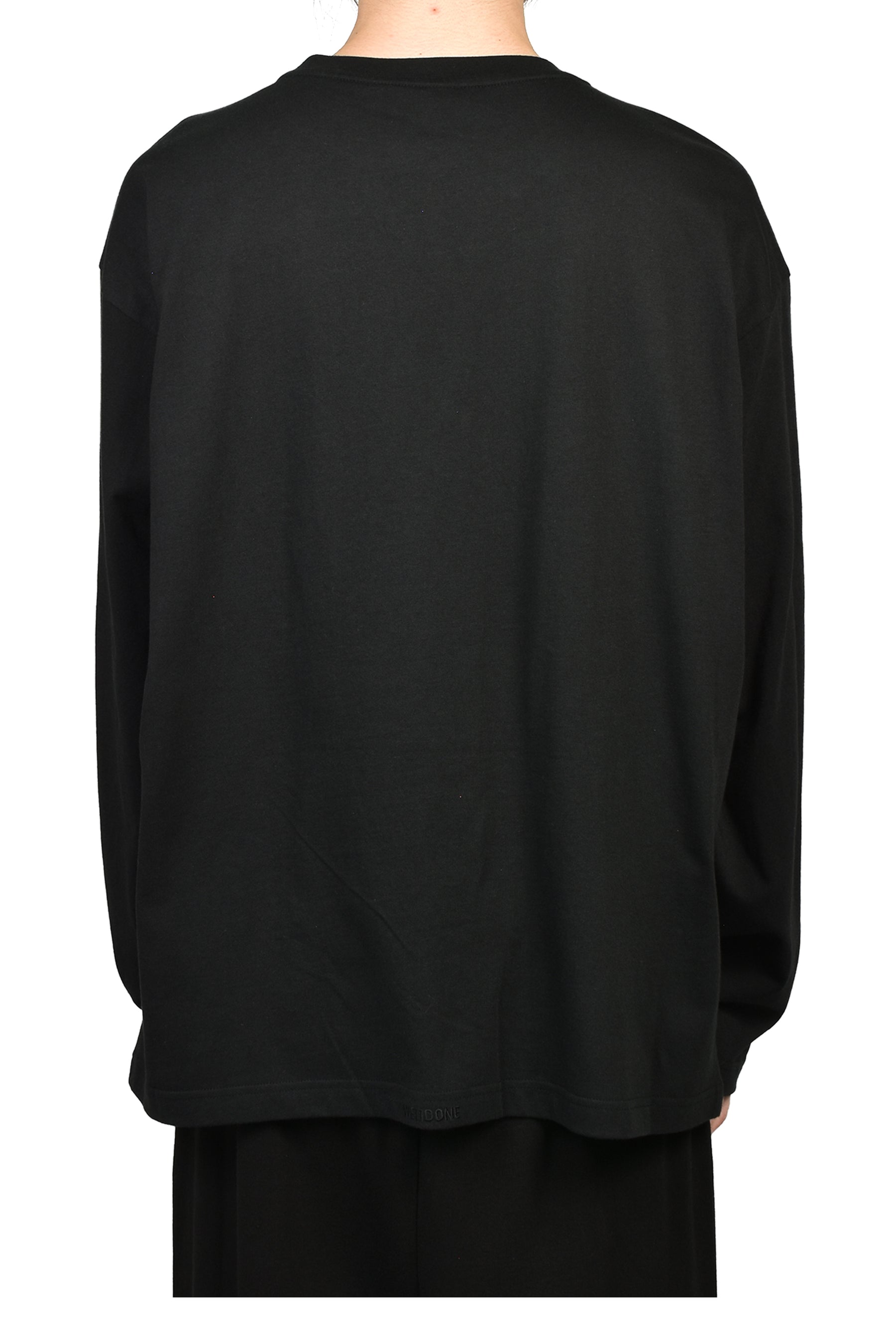 BLACK GRADIENT LOGO LONG-SLEEVED T-SHIRT / BLK