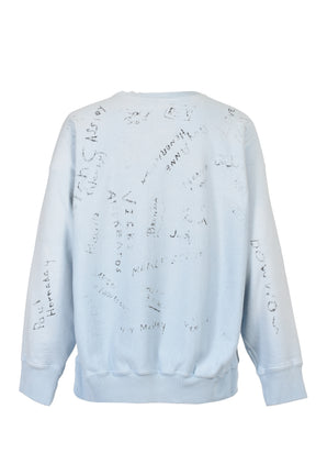 HANDWRITTEN MEMORIAL SWEATSHIRT / L.BLU