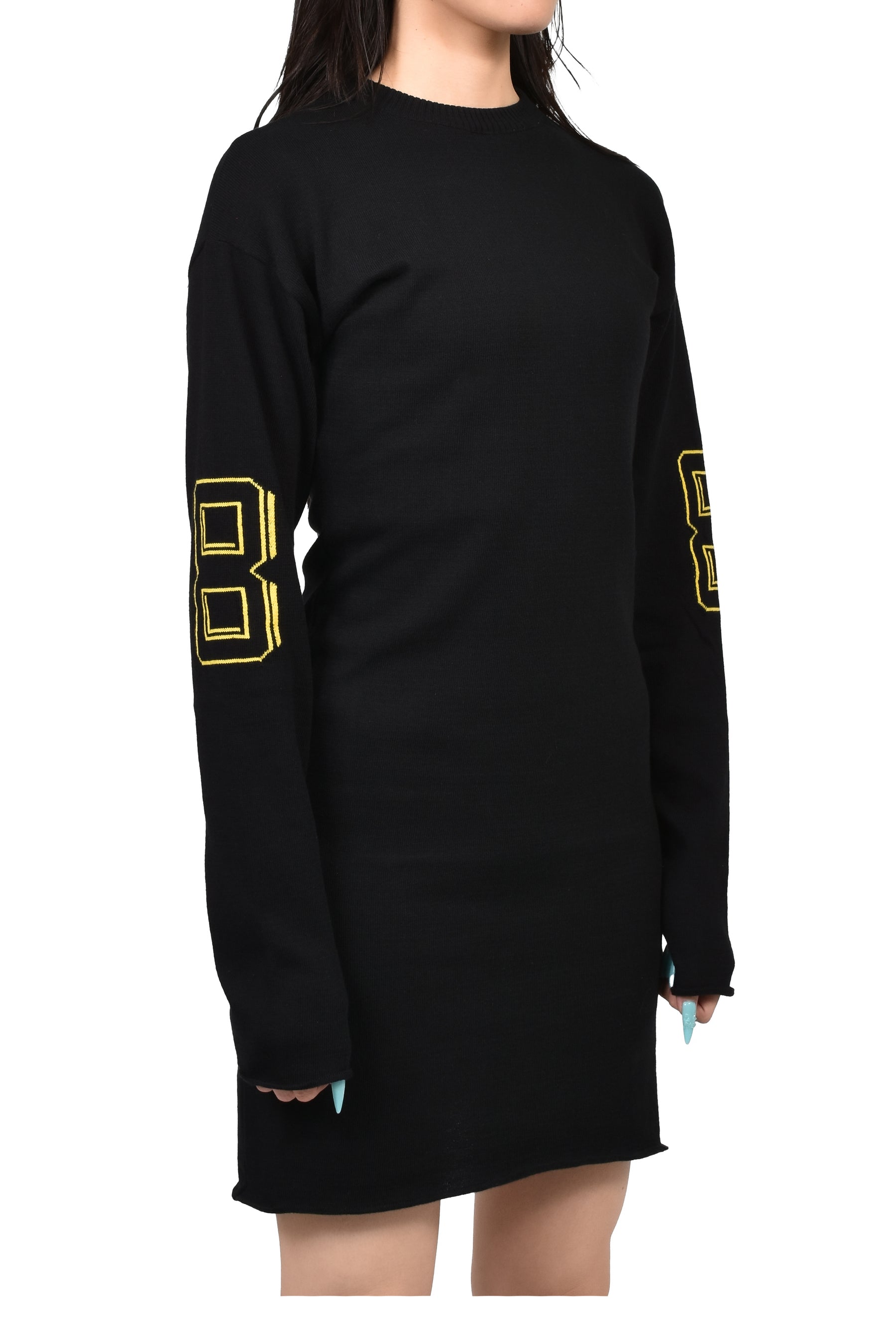 JACQUARD TEAM MINIDRESS / BLK