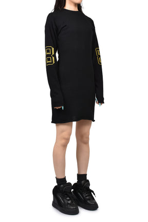 JACQUARD TEAM MINIDRESS / BLK