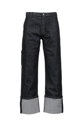 CUFF JEAN RAW / RAW BLK
