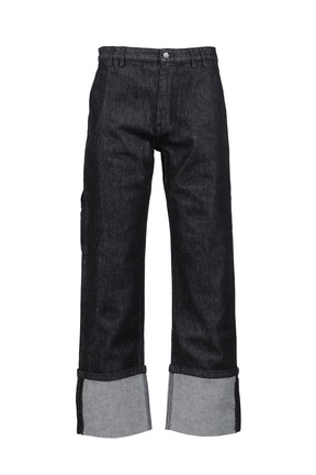 CUFF JEAN RAW / RAW BLK