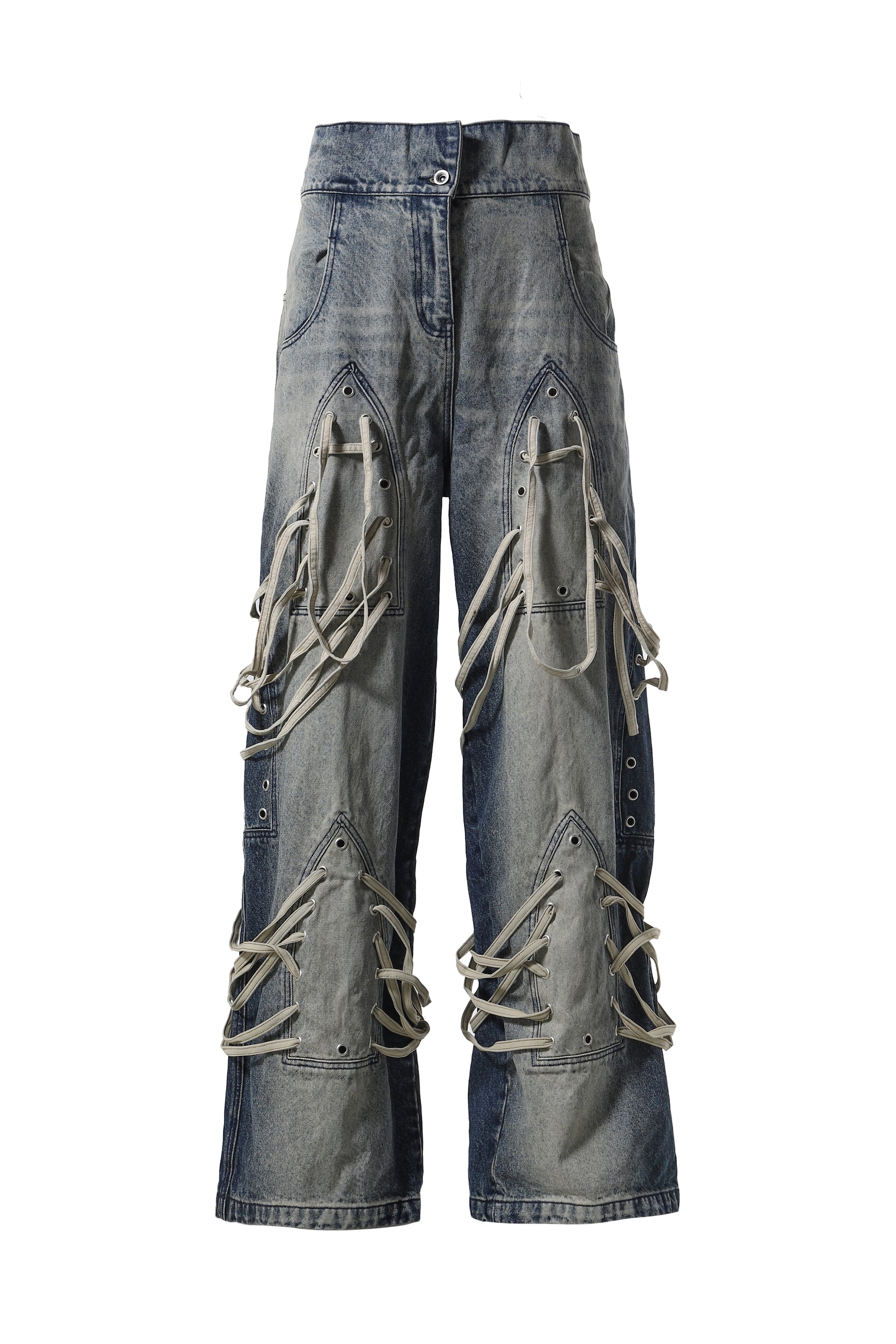 LACED STAINED GLASS FOLD DENIM / INDIGO