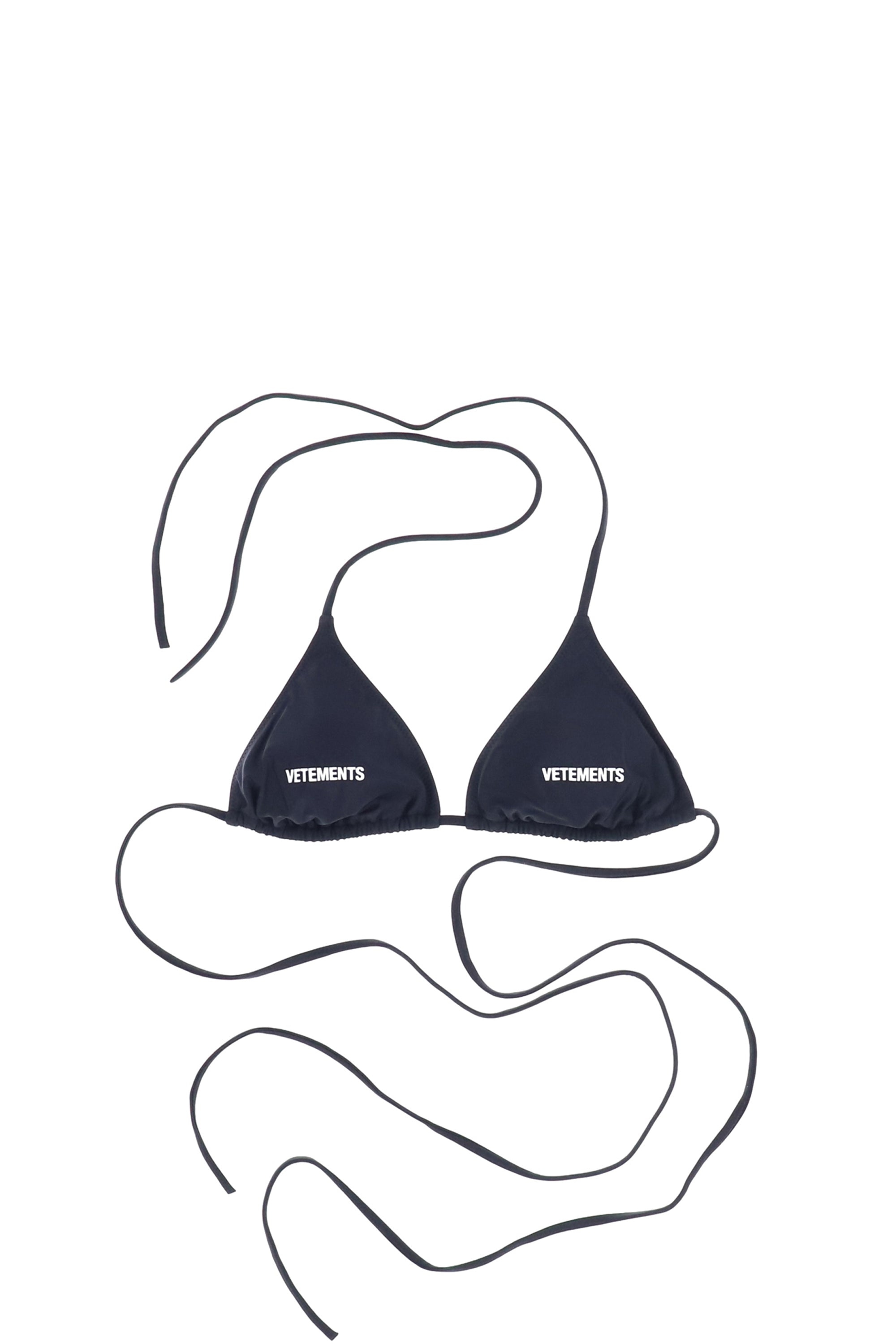 LOGO BIKINI TOP / BLK