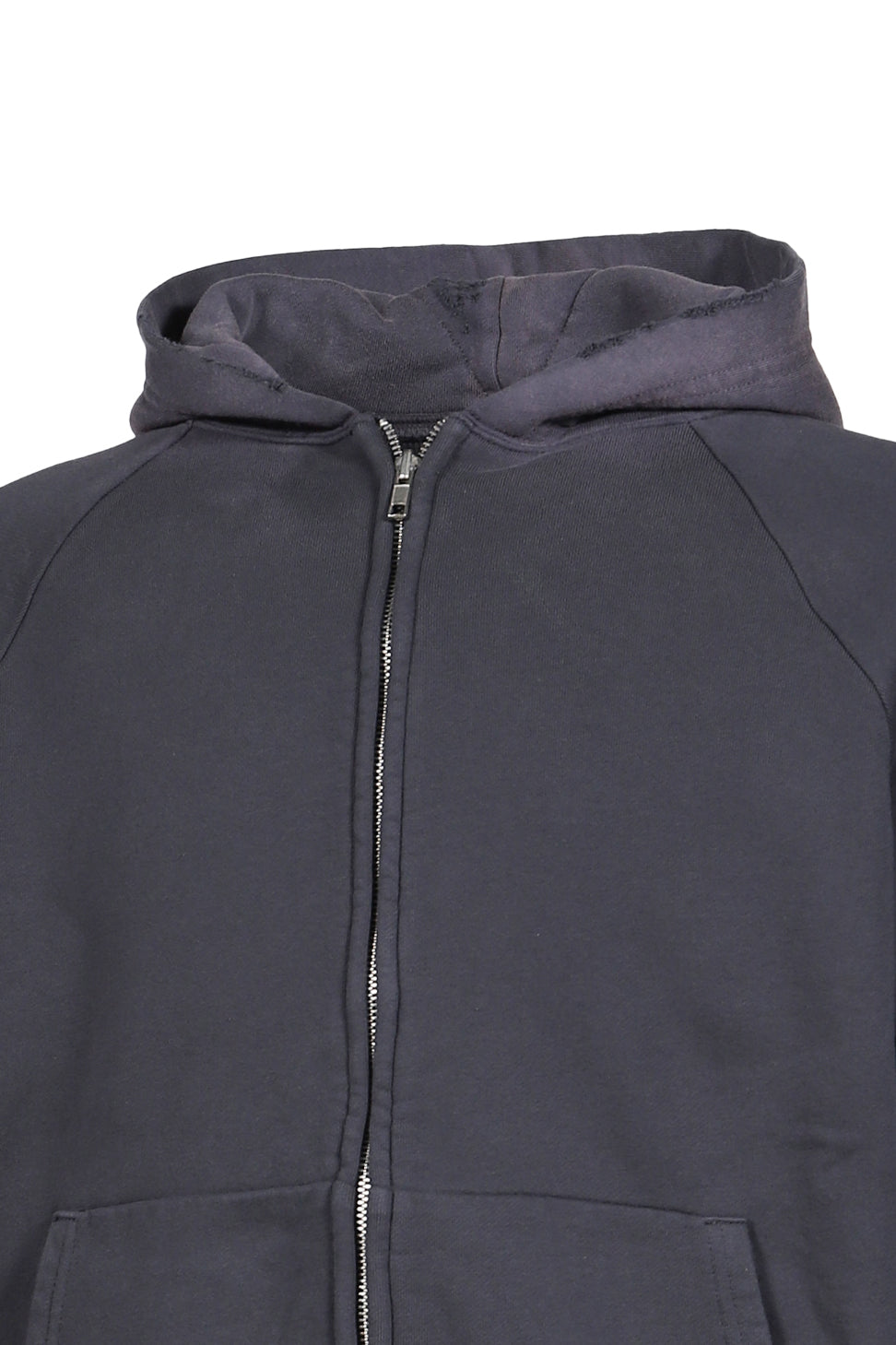 WAFFLE LINED HOODIE / BLK