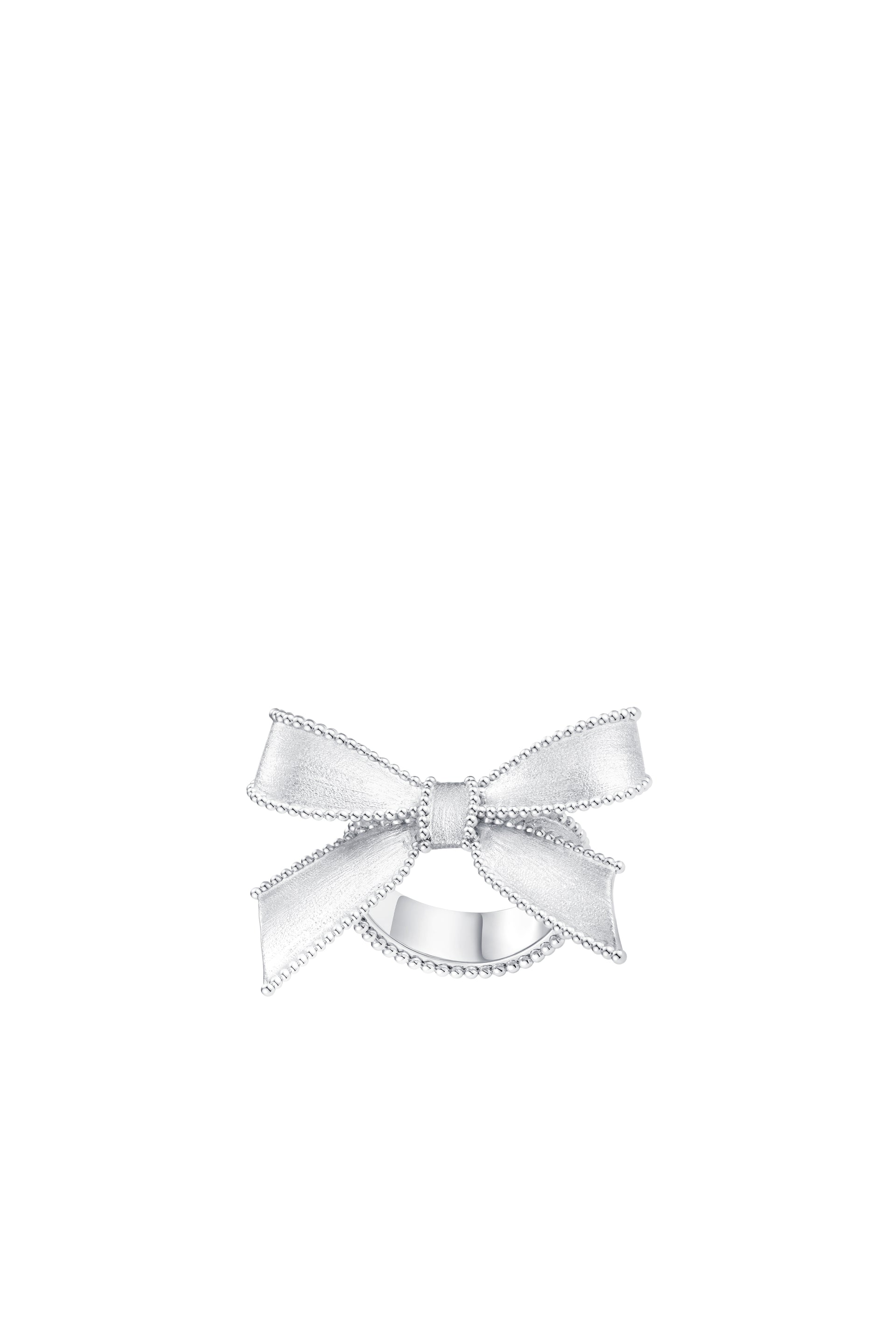 BASIC BOWKNOT RING / SIL