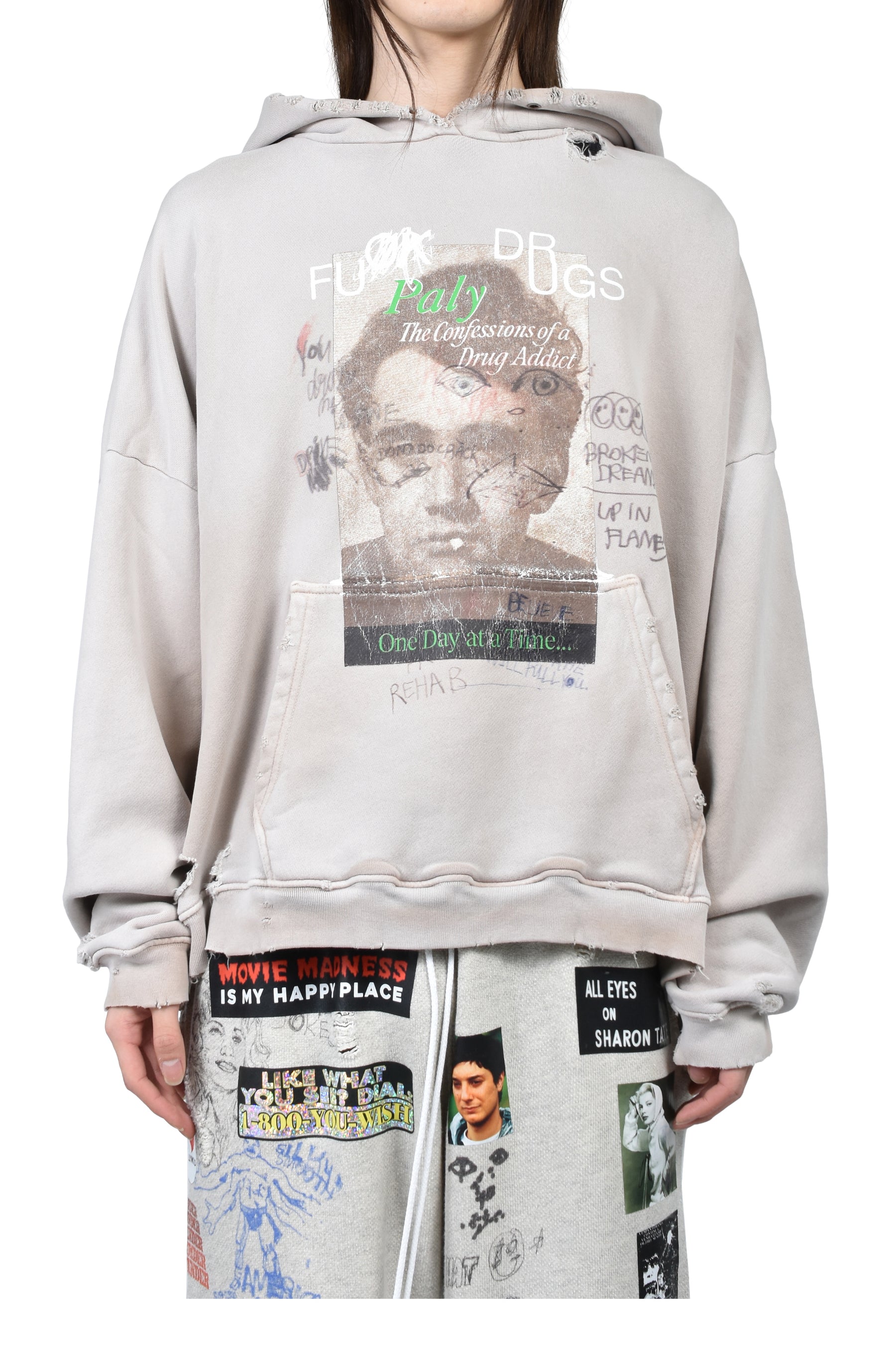 CONFESSIONS HOODED SWEATSHIRT / LT. BRW