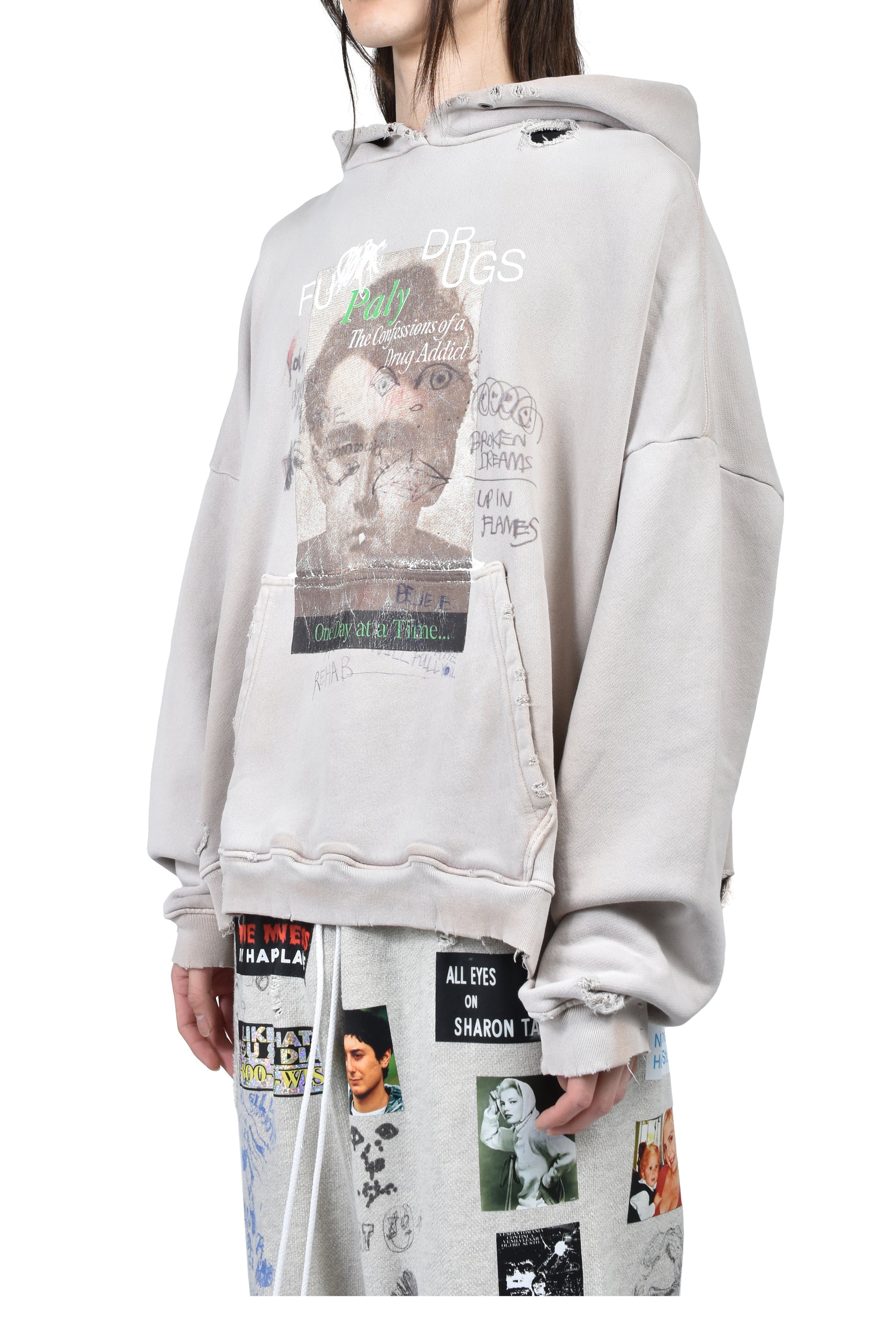 CONFESSIONS HOODED SWEATSHIRT / LT. BRW