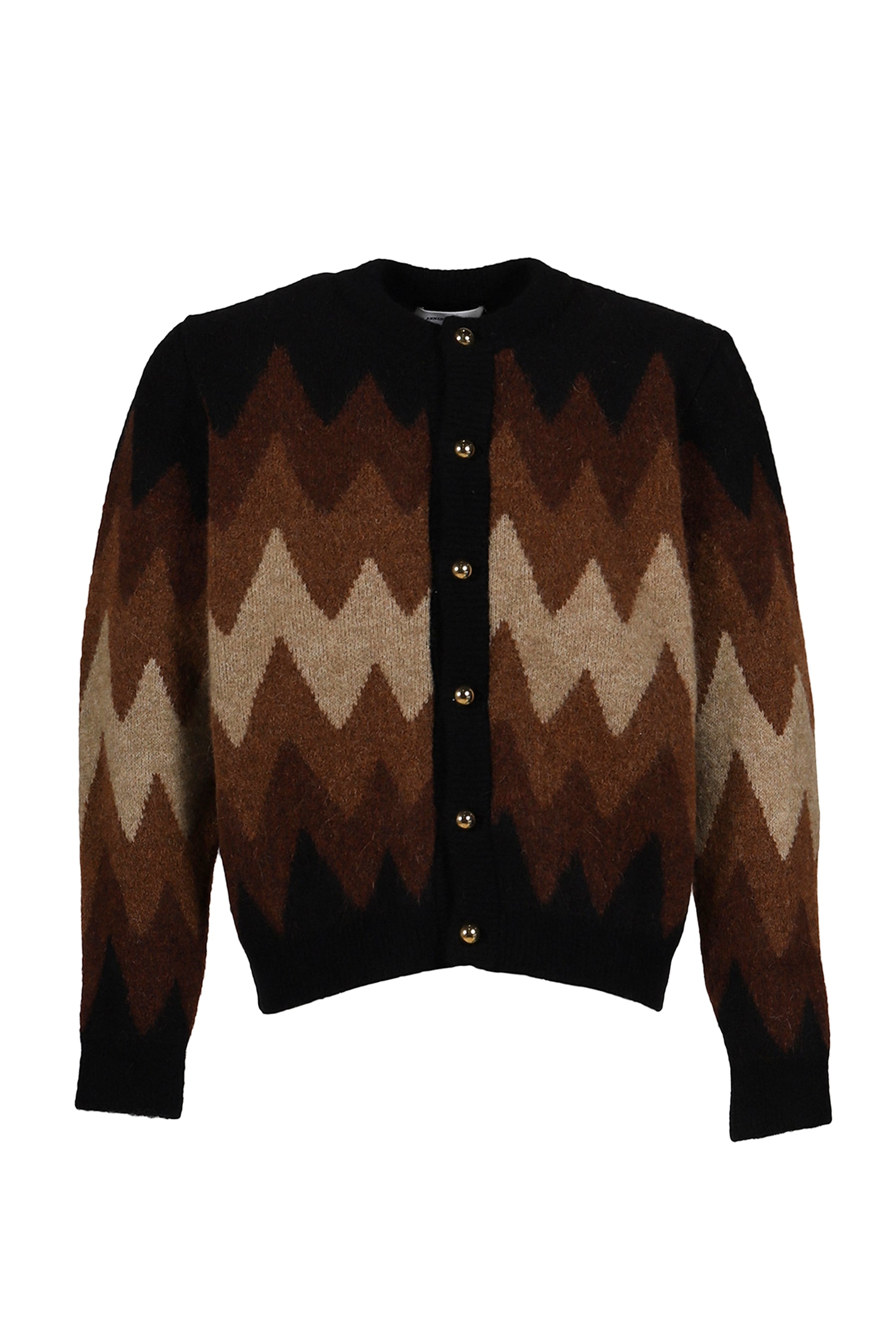 DEGRADE JACQUARD CARDIGAN / BRW BEI 