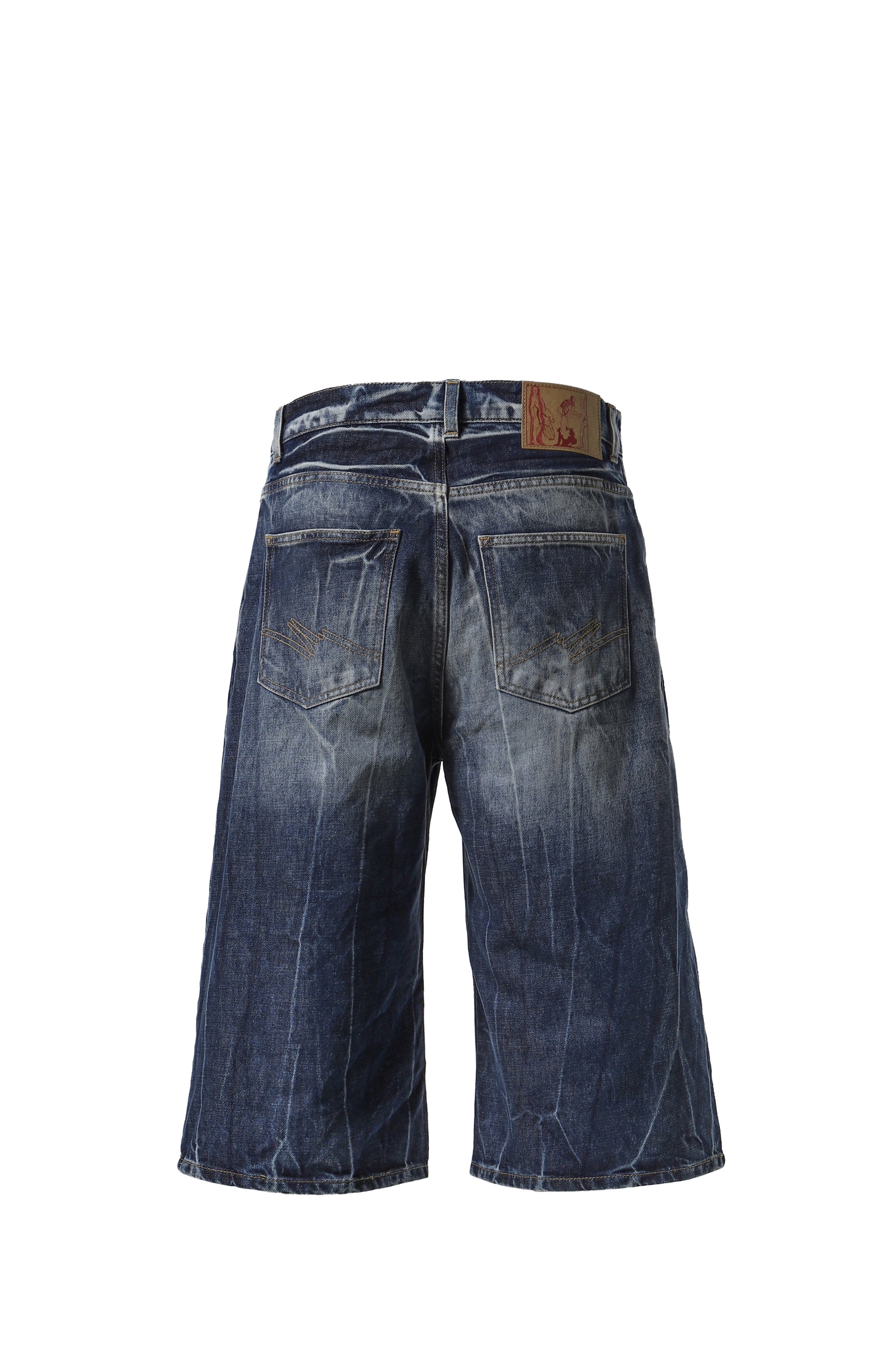 Martine Rose ZIP JEAN SHORT / BLU ACID BLU