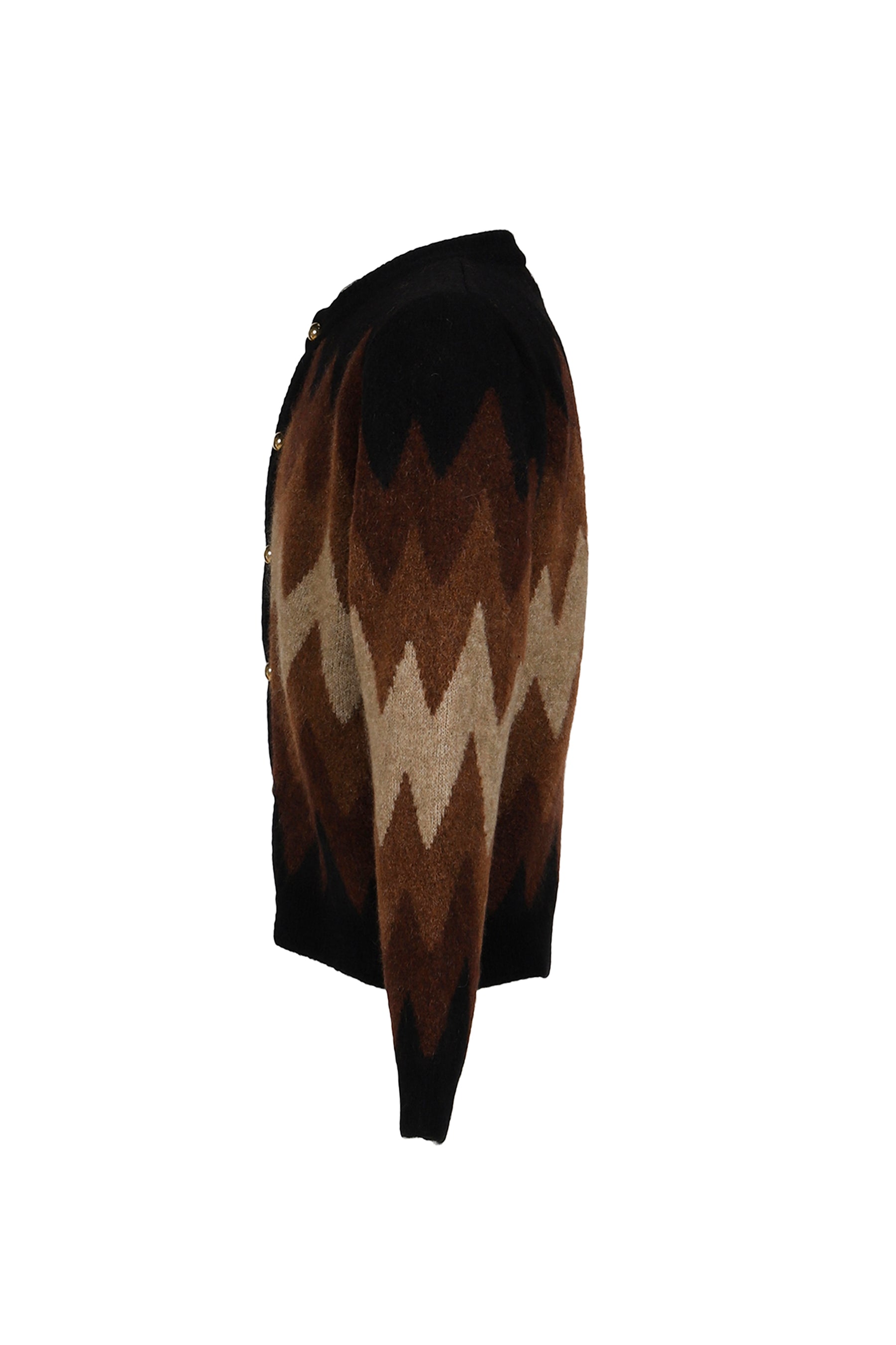 DEGRADE JACQUARD CARDIGAN / BRW BEI 