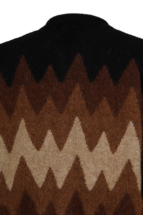 DEGRADE JACQUARD CARDIGAN / BRW BEI 