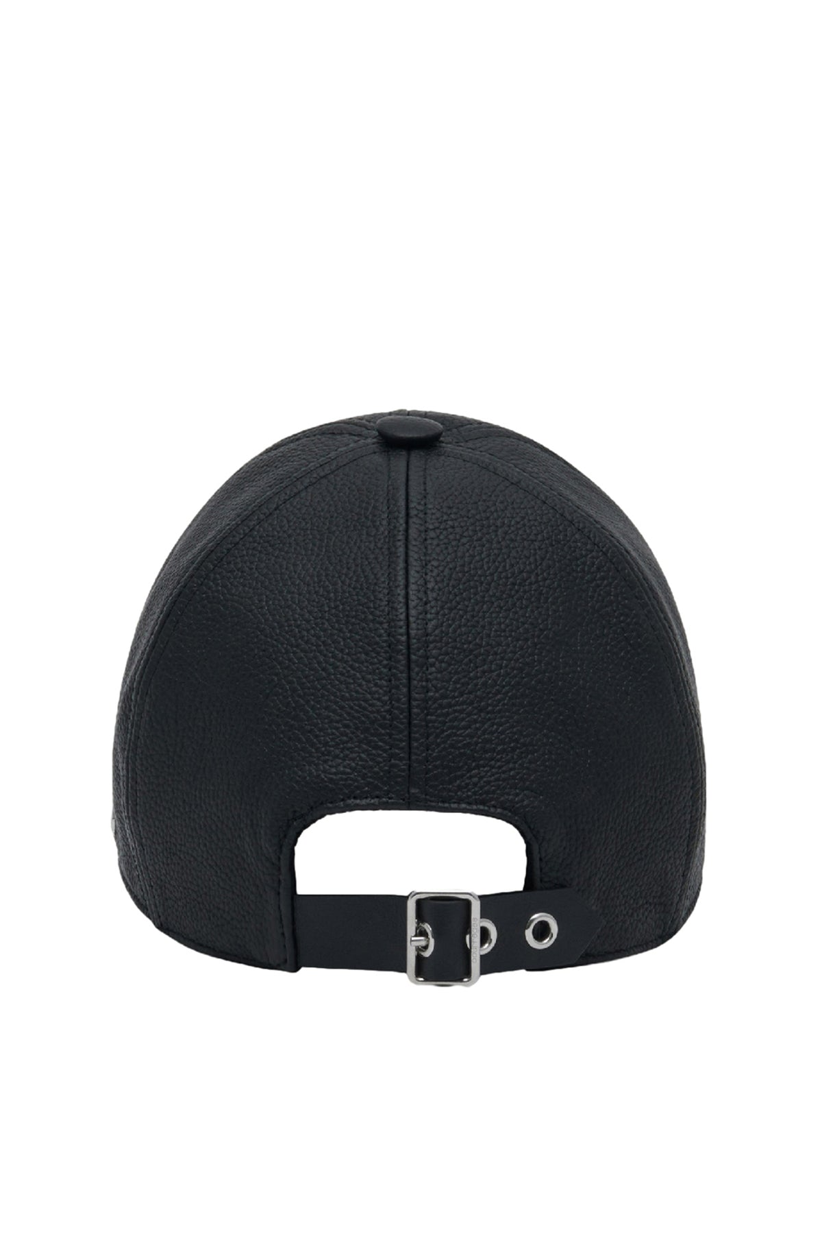 GOGO GRAINED LEATHER CAP / BLK