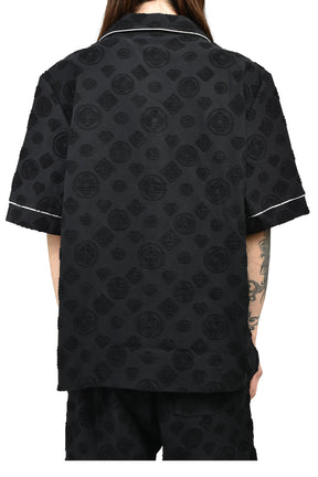 Casablanca TOWELLING MONOGRAM SHIRT / BLK