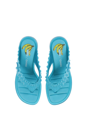 MELISSA THONG KITTEN HEEL / SCUBA BLU