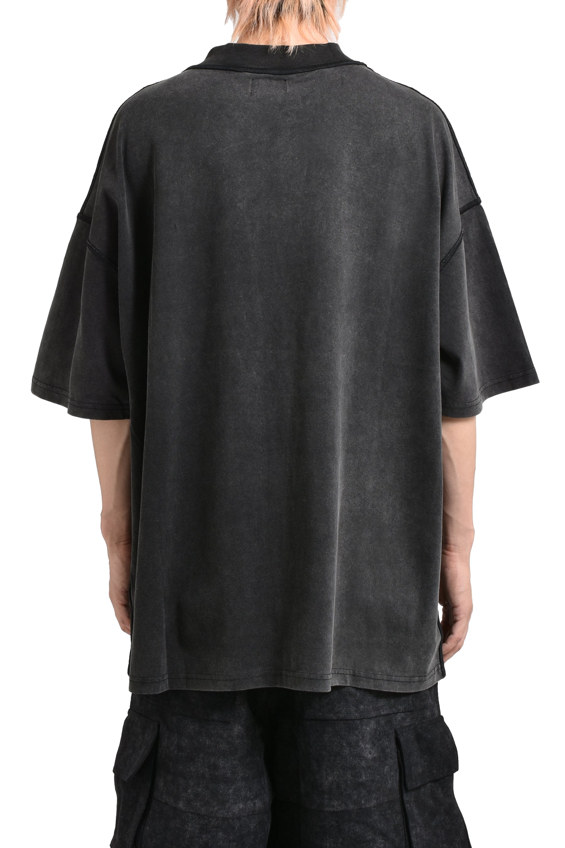 T-SHIRT WASHED BLACK 'FORBIDDEN' / WASH BLK