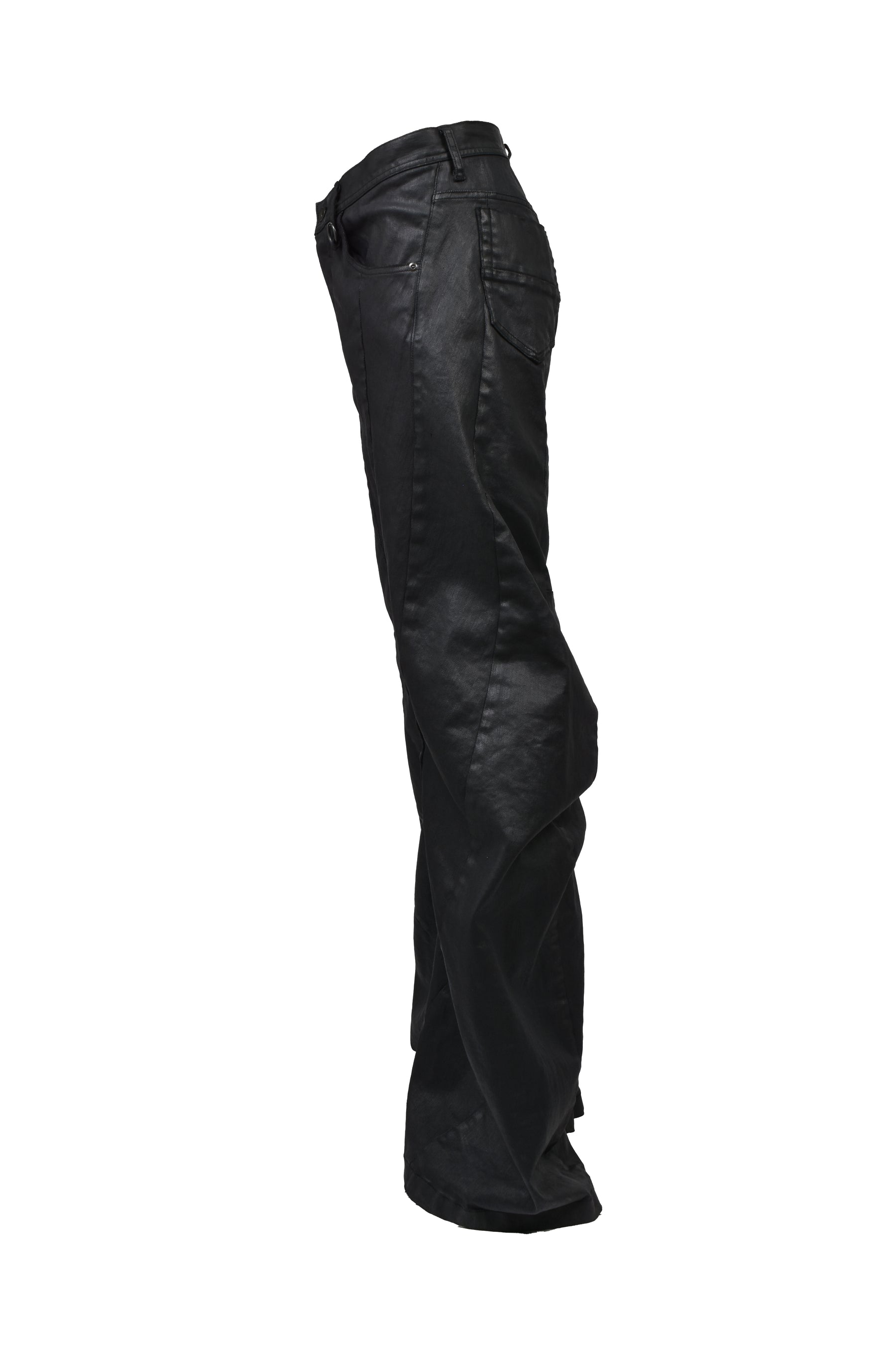 JULIUS ユリウス SS26 10oz COATED STRETCH DENIM PANTS / BLK