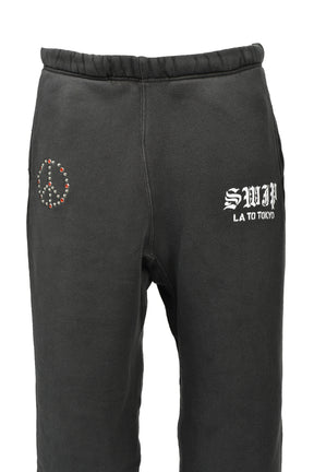 SWJP SWEAT PANTS w/ CUSTOM STUDS NUBIAN (EXCLUSIVE) / GRY
