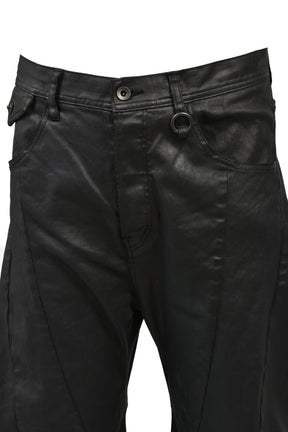 JULIUS ユリウス SS26 10oz COATED STRETCH DENIM PANTS / BLK