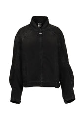 RACING DENIM JACKET / VTG BLK