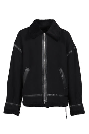 COTTON MUTON JACKET / BLACK 