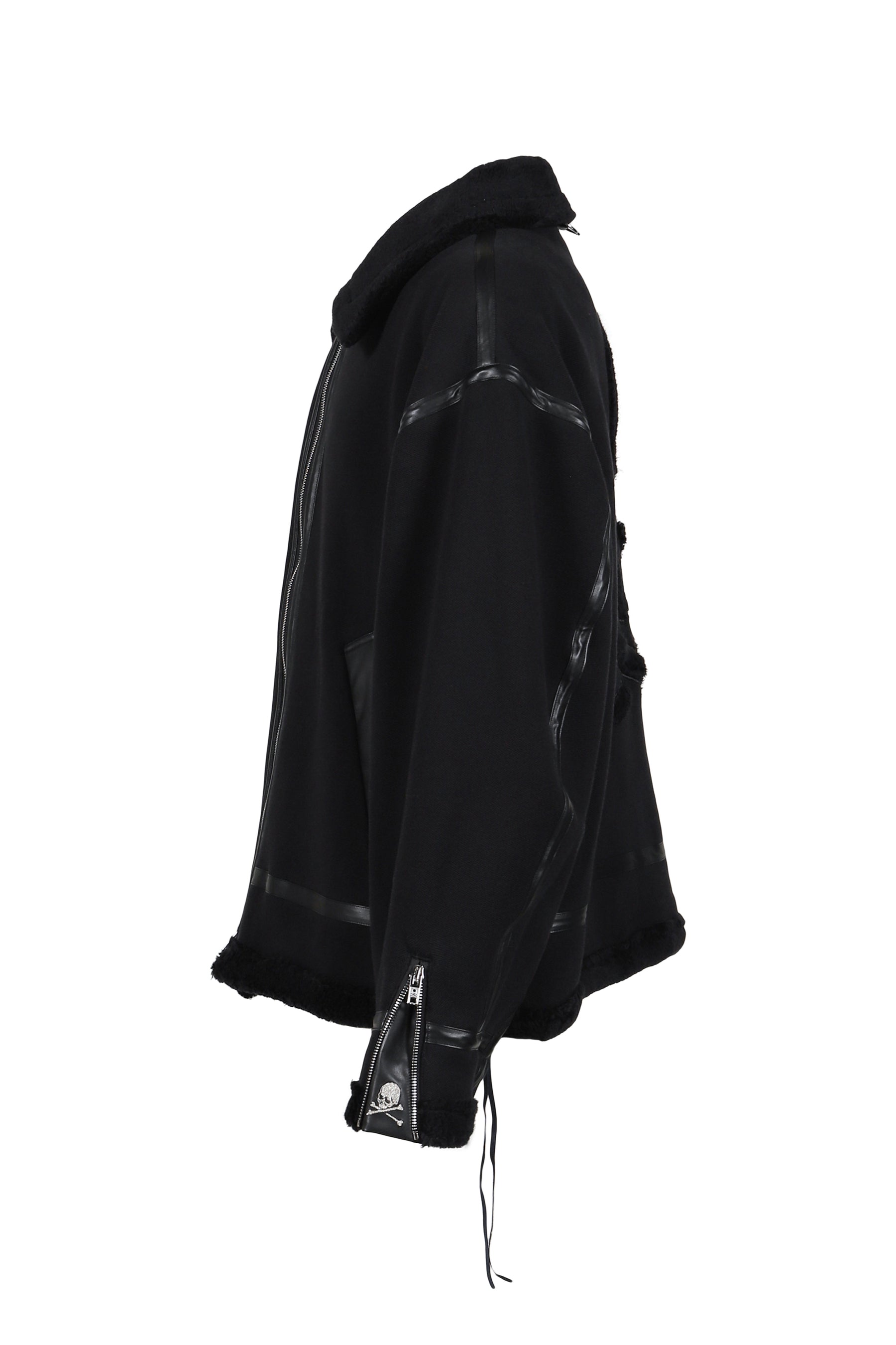 COTTON MUTON JACKET / BLACK 