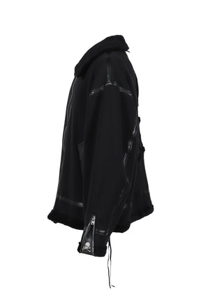 COTTON MUTON JACKET / BLACK 