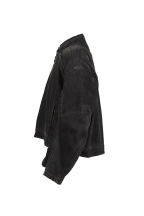 RACING DENIM JACKET / VTG BLK