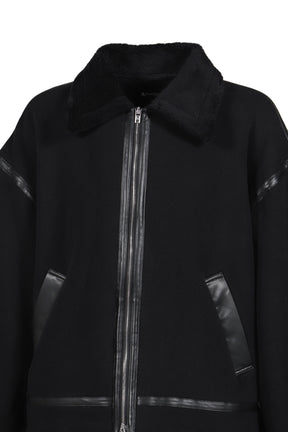 COTTON MUTON JACKET / BLACK 