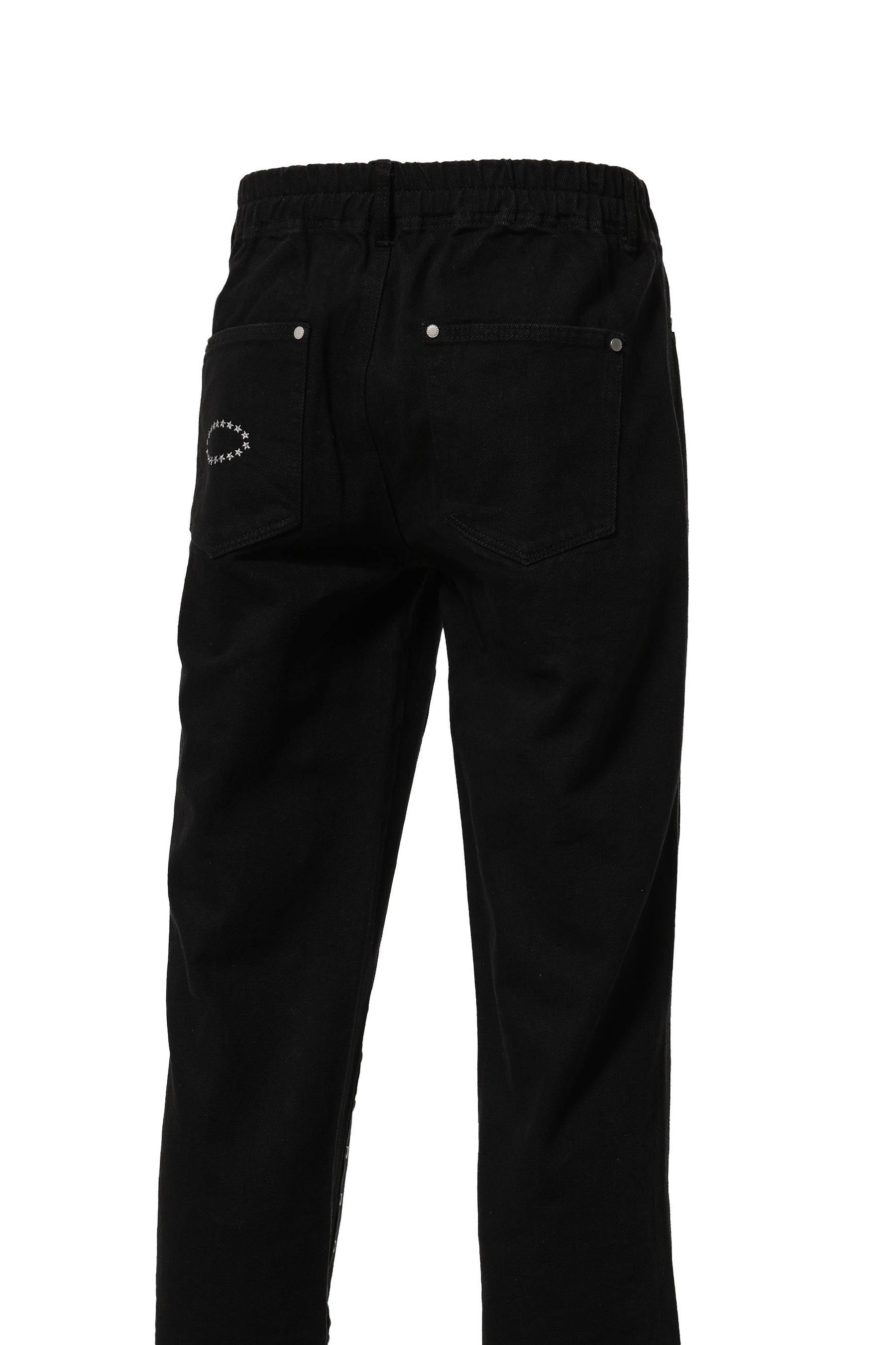 SICKÖ x AFB FW23 DOUBLE KNEE STUDDED PANTS / BLK -NUBIAN