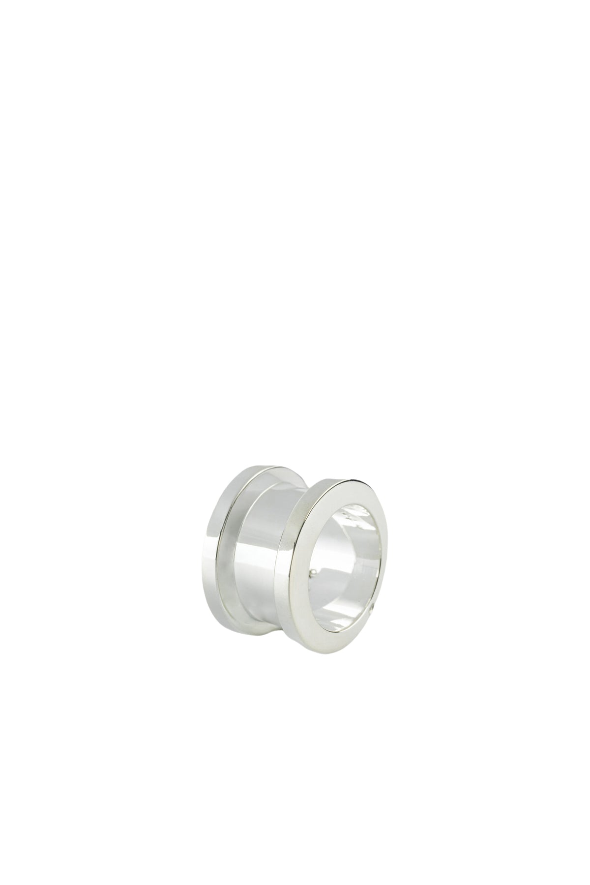 CRESCENT CHANNEL RING (17MM,PA) / SIL