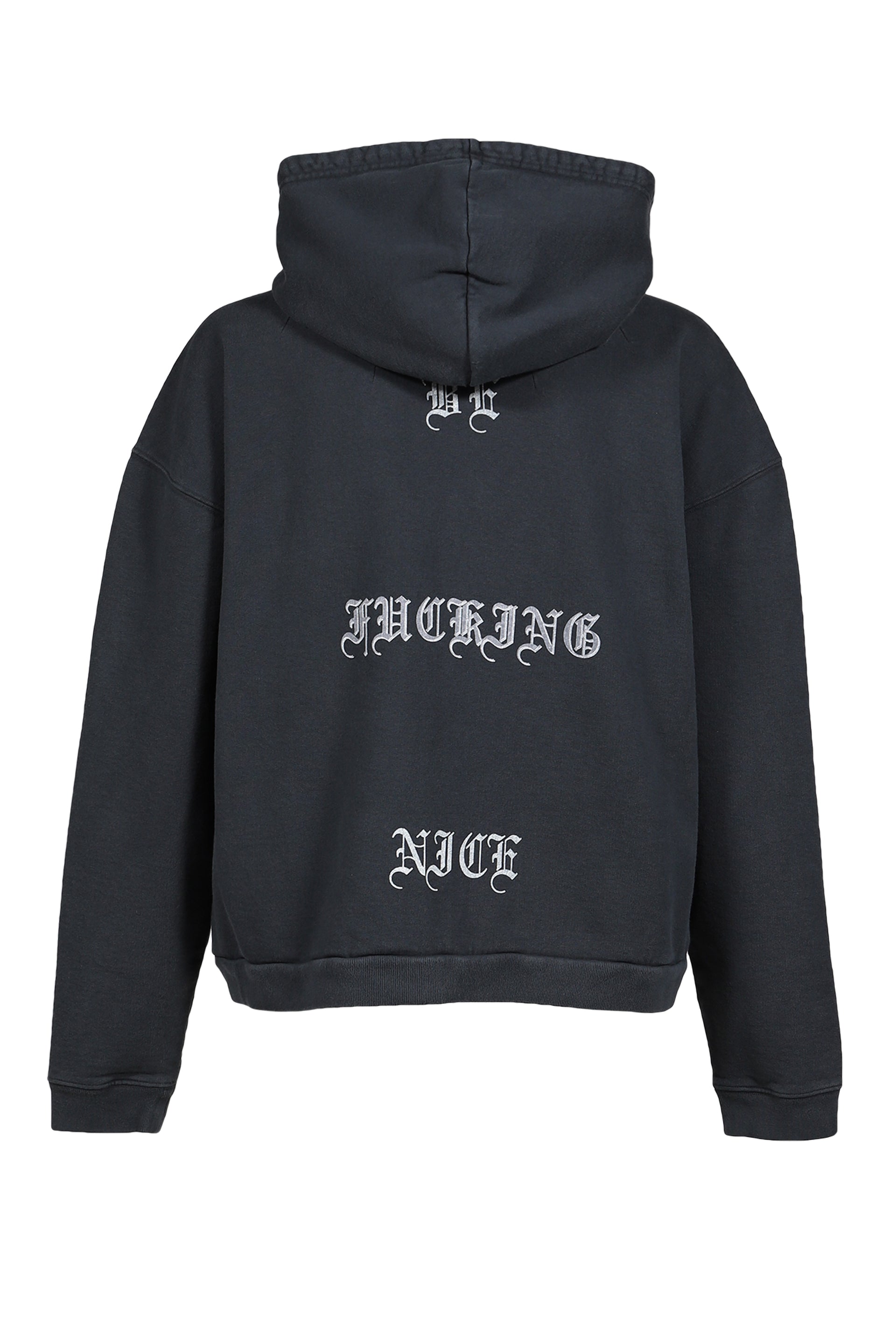 LOVE ME ZIP HOODIE / BLK