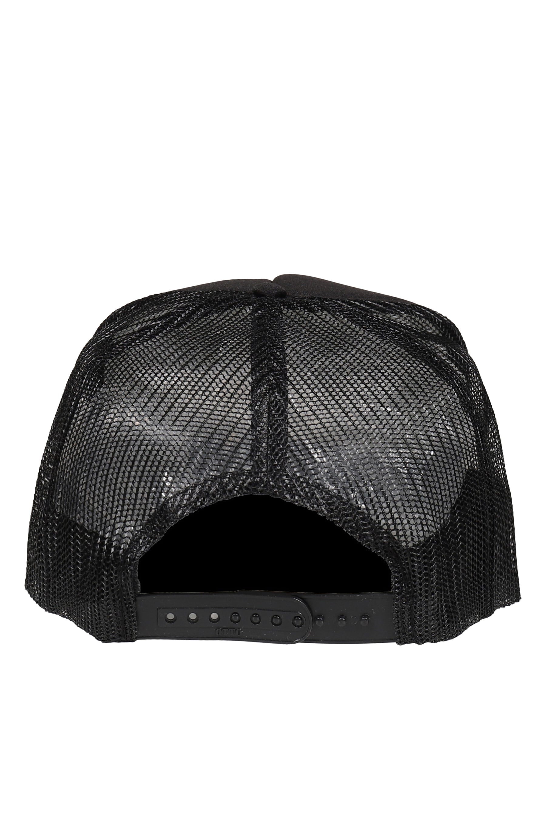 BLACK EMBROIDERED TRUCKER HAT / PNK-MAGICAL GIRL