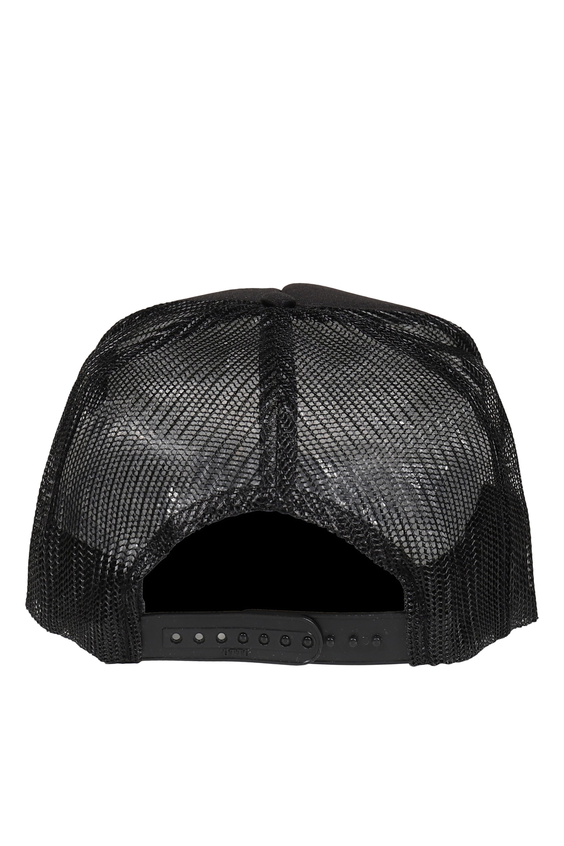 BLACK EMBROIDERED TRUCKER HAT / PNK-MAGICAL GIRL