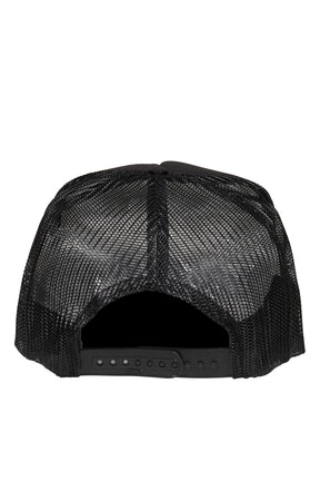 BLACK EMBROIDERED TRUCKER HAT / PNK-MAGICAL GIRL