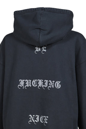 LOVE ME ZIP HOODIE / BLK
