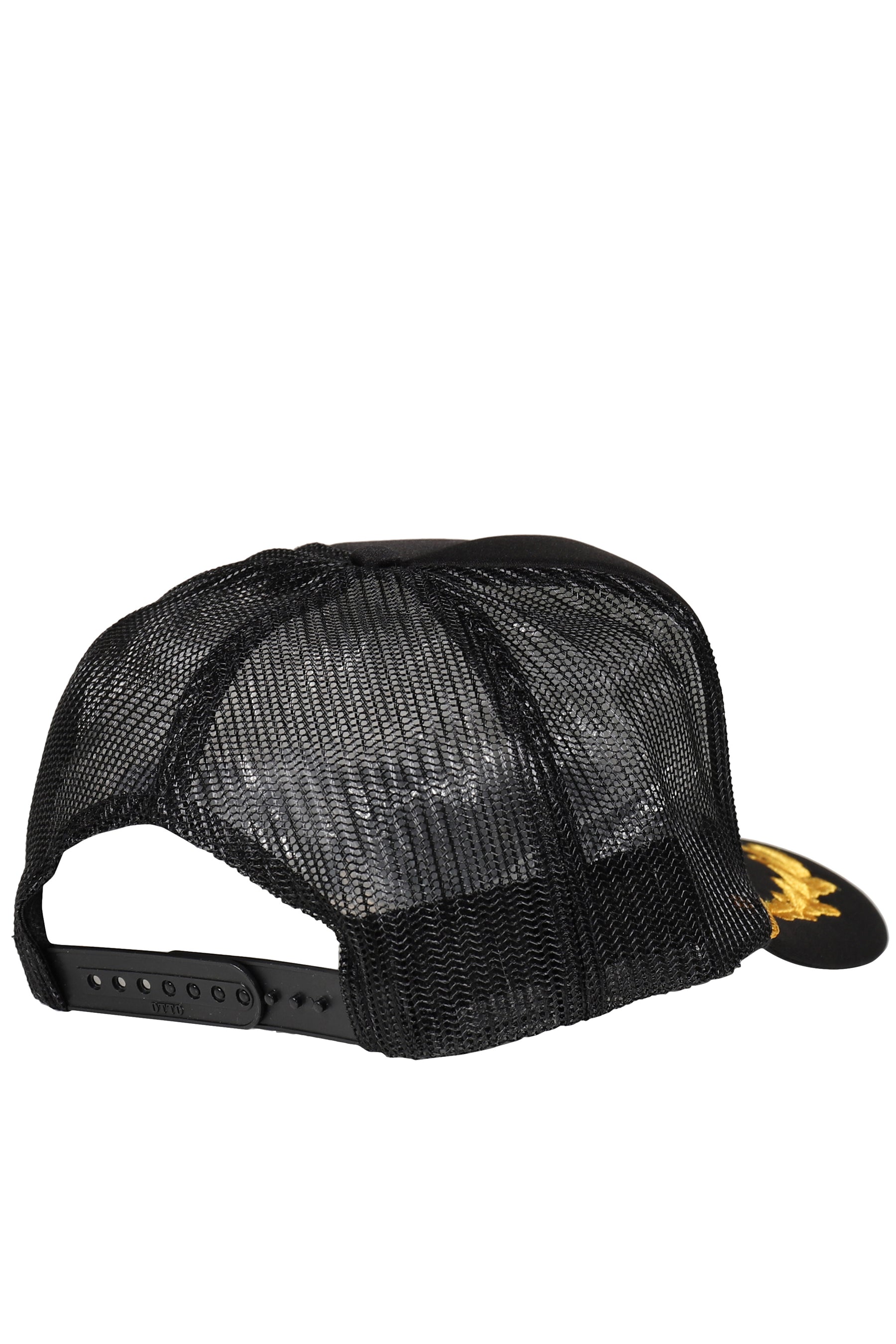 BLACK EMBROIDERED TRUCKER HAT / PNK-MAGICAL GIRL