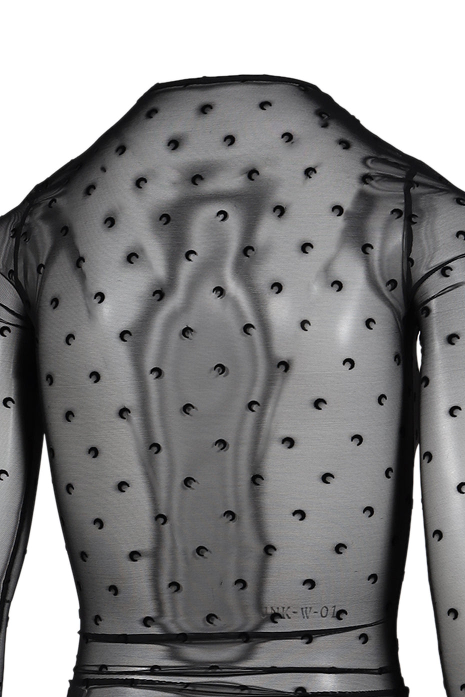 PLUMETIS MOON CREWNECK LS TOP / BLK