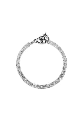 ICON DOUBLE CHAIN BRACELET / SIL