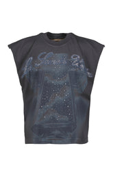 SANTA UNION CRUZ SLEEVELESS TSHIRT / VTG GRY