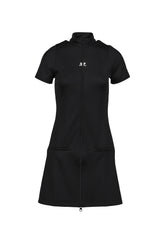 INTERLOCK TRACKSUIT MINI DRESS / BLK