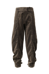 VAJI VELVET WRAP PANTS / CHA