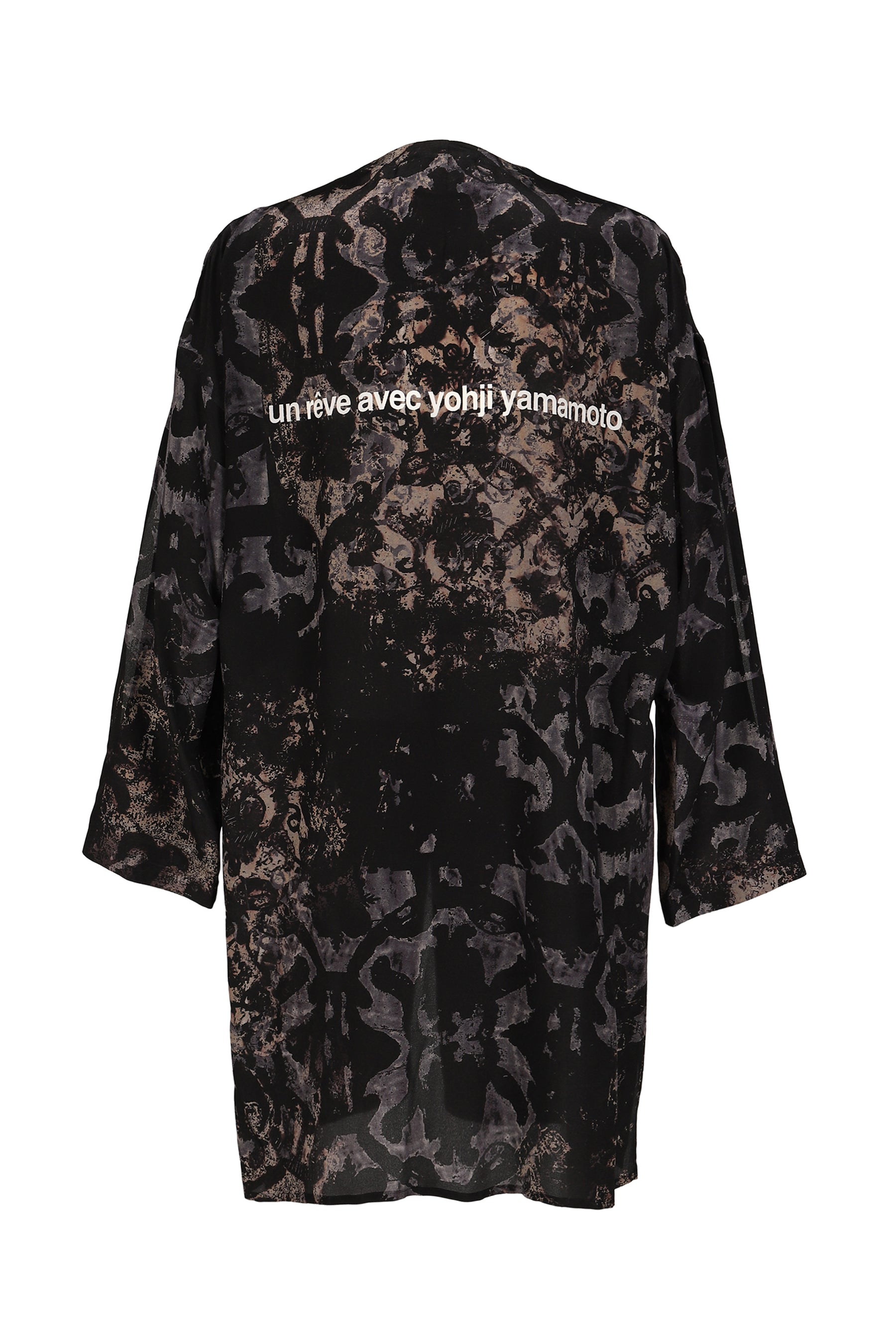 BAROQUE NO COLLAR FRINGE JACKET / BLK