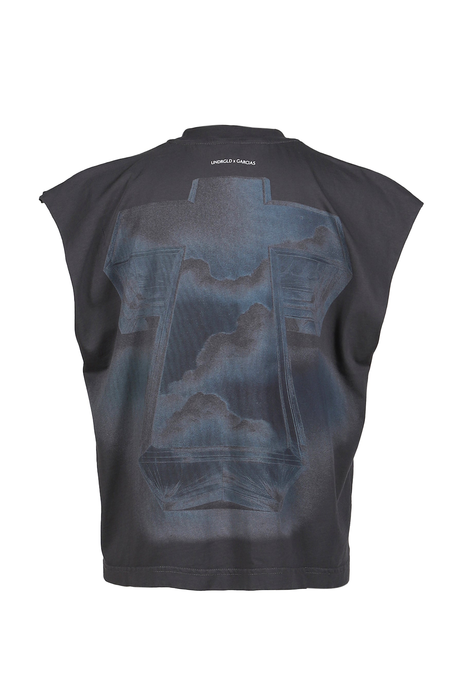 SANTA UNION CRUZ SLEEVELESS TSHIRT / VTG GRY