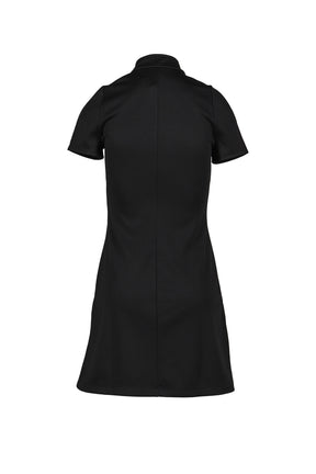 INTERLOCK TRACKSUIT MINI DRESS / BLK