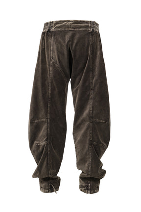 VAJI VELVET WRAP PANTS / CHA